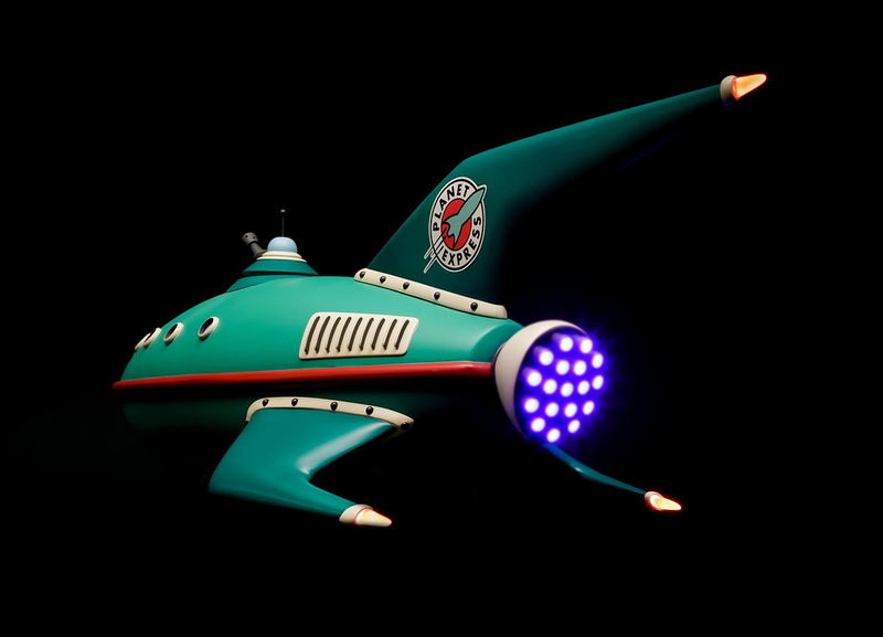 Illustration for article titled Futurama Ship Looks Like CGI, Is Actually Real Model